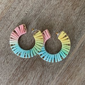 Pastel Hoop Earrings